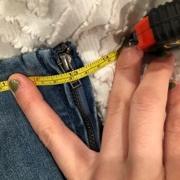 Free people denim high waist skirt - Picture 5 of 6